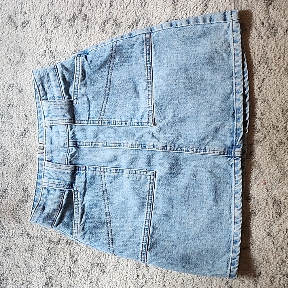 High Waisted Denim Skirt
